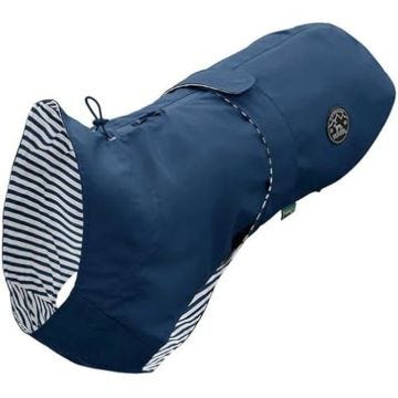 Manteau imperméable pour Chien - HUNTER - Milford - Bleu - 45 cm - Ouverture Harnais et Collier