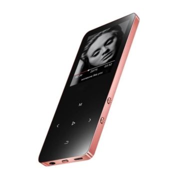 Lecteur MP3 Bluetooth 16GB Ecran Tactile 1.8 Pouces Son Hifi Haut-Parleur Intégré Radio FM + SD 8Go Argent YONIS