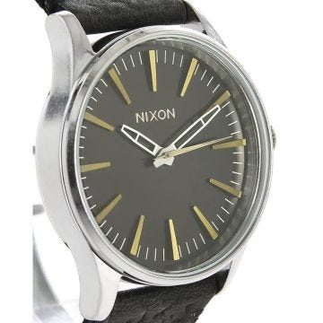 Montre noire et cuivre Sentry 38 Leather pour homme