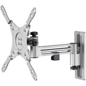Support TV Mural - GOOBAY - Caravan TV Mount 230 - Argent - Inclinable - Extensible 13-43'