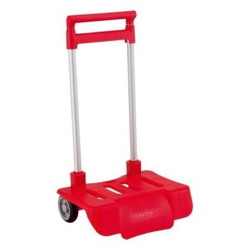 Chariot pour Sac à Dos Pliable Safta Rouge - Marque Safta - Capacité 23 L - Design Sportif