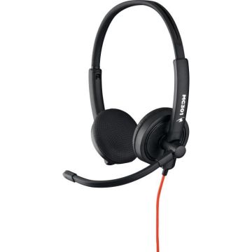 Casque stéréo Hi-fi avec micro BLUESTORK MC301 - Micro flexible et rotatif, arceaux ajustables - Compatible PC