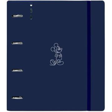 Classeur - SAFTA - Mickey Mouse Good Day - 4 anneaux de 35 mm - Recharge 100 feuilles A4 - Idéal enfants