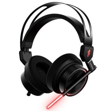 Casque-micro gamer 1MORE Spearhead VR H1005 - Son surround 7.1 - Microphone rétractable - Rétro-éclairage RGB