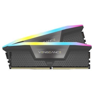 Corsair Vengeance RGB DDR5 64 Go (2 x 32 Go) 6000 MHz CL40 - Kit Dual Channel 2 barrettes de RAM RGB DDR5 PC5-48000 - CMH64GX5M2B600