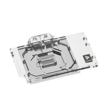 Waterblock BARROW LRC 2.0 pour ASUS RTX 4080 STRIX-TUF avec éclairage RGB et design Aurora - Noir