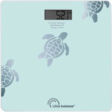 Pèse-personne Little Balance Tortues Aqua USB-R BLEU