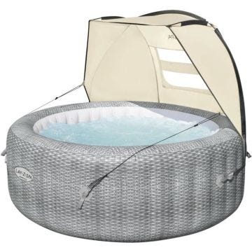 Auvent pour spa gonflable Lay-Z-Spa - BESTWAY - Protection anti-UV - Fenêtres en maille - Stabilisation