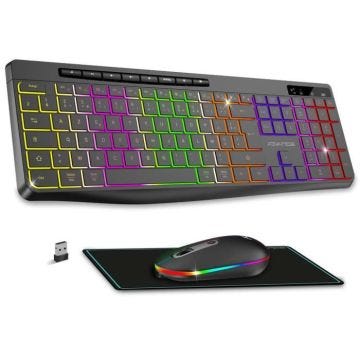Clavier gamer sans fil - ADVANCE - R-Type Plus - Rétroéclairage RGB - Résistance aux éclaboussures - AZERTY