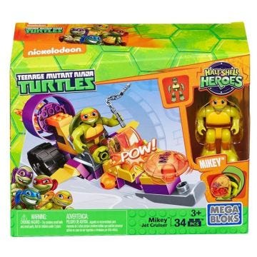 MEGA BLOKS - Tortues Ninja - Half Shell Heroes - Mikey Jet Cruiser (DMW42)