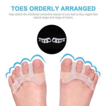 Entretoises de gel séparateur d'orteils pour hommes et femmes facile à mettre-XIU