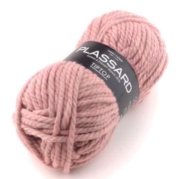 Laine - PLASSARD - TipTop 30 - Rose Pale - Acrylique - Débutant - N° aiguille 15