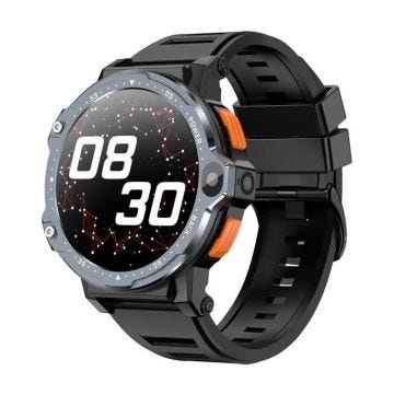 Montre Connectée Android 4G HD 1.54' GPS Smartwatch 64GB Santé & Sport Noir YONIS