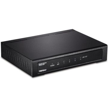 TRENDNET Commutateur Ethernet TEG-S51SFP 4 Ports - 2 Couches supportées - Modulaire - Fibre Optique - Paire torsadée