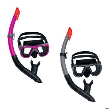 Bestway ensemble masque et tuyau adulte avec valve de purge couleur assortie +14 ans plage et piscine 24021