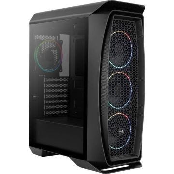 AEROCOOL BOITIER PC Aero One Eclipse - Moyen Tour - Noir - Format ATX (ACCM-PB17143.11)