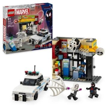 LEGO Marvel 76311 Spider-Verse : Miles Morales contre La Tache - Jeu pour garçon dès 9 ans