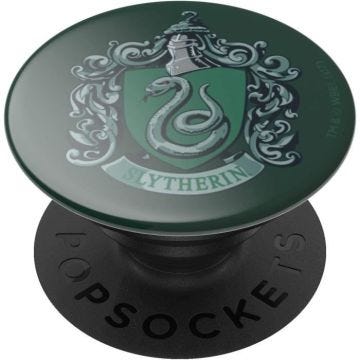 Support Smartphone PopSockets - PopGrip - Slytherin - Vert - Compatible Recharge Sans Fil - Mixte
