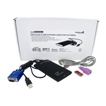STARTECH Adaptateur crash cart pour PC portable - Console KVM vers USB 2.0 - USB A (M) - PS/2 (M) - VGA (M) - KVM portable