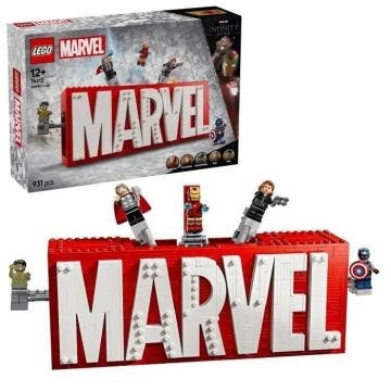 LEGO Marvel 76313 Logo MARVEL et ses super héros - Jeu de construction Avengers dès 12 ans