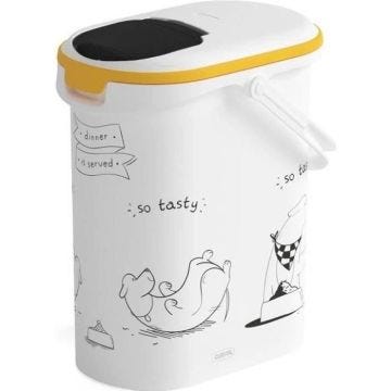 CURVER Conteneur à croquettes pour chien 4 kg - 10L - Le diner et servi
