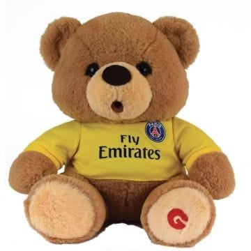 Peluche Grumly PSG - JEMINI - T-Shirt Jaune N°10 - Extérieur 32cm