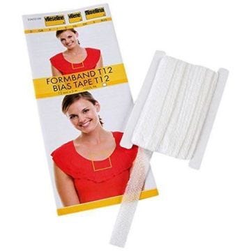 Vilene Stabilmanche T12 blanc - 12 mm x 5 m - 2VBT-10