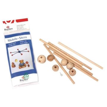 10 supports en étoile pour mobile enfant Ø 33 cm