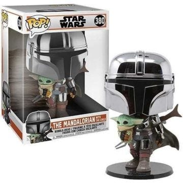 Figurine Funko Pop! StarWars:Mandalorian-10"Mand.W/Chrome