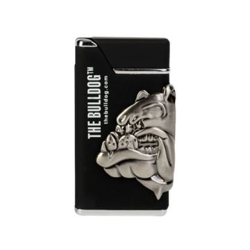 The Bulldog briquet Lighter Shinny noir
