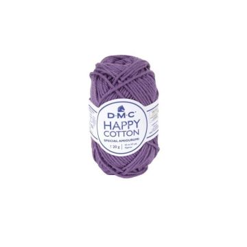Fil à crocheter - DMC - Natura Happy Cotton - 3mm - 20g - Couleur violet 756