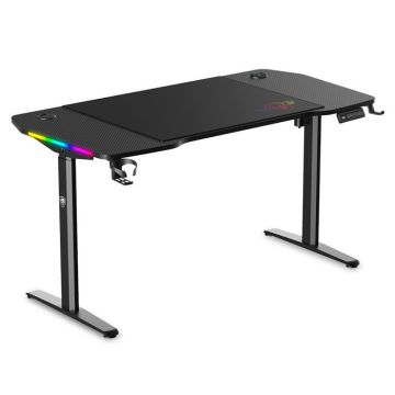 Bureau - SPIRIT OF GAMER - Headquarter 900 - 140 x 70 cm - Hauteur réglable 75-120 cm - RGB