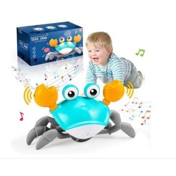 Crabe Qui Marche,Jouet Bebe 1 2 Ans Enfant Jouets D'éveil Musicaux Jeu Jouet Bebe 3-6-12 Mois Idée Cadeau Bébé 1 an Anniversaire