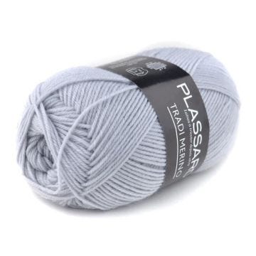 Laine Pull Tradi-Merino Plassard 10 Gris bleuté Bleu