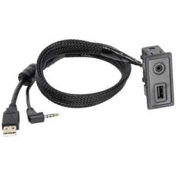 Adaptateur USB/AUX - ACV - 44-1324-002 - Noir - Maintien des connexions OEM - Mercedes / VW