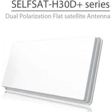 Antenne satellite plate SELFSAT H30D+ - Double polarisation - Blanc