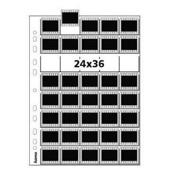 Feuillets-pochettes en polypropylène pour négatif 24 x 36 mm - Hama 00002032