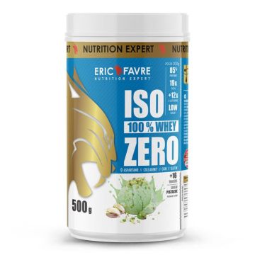 Whey isolate Eric Favre - Iso 100% Whey Zero - Pistache 500g