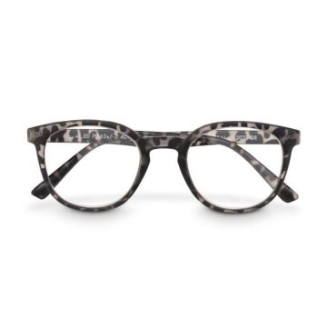 Paire de lunettes, plastique recyclé, mi-marron mat, + 3,0 dpt