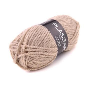 Pelote de laine - PLASSARD - Leader Sable (03) - Blanc - Sable