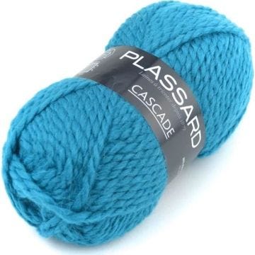 Laine Grosse pelote - Plassard - Cascade 14 Bleu Canard - Acrylique - Laine - Alpaga