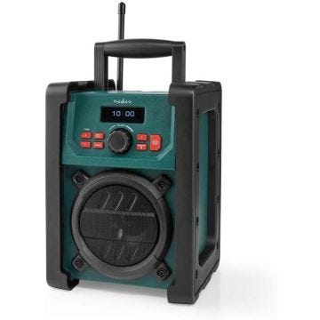 Radio de chantier DAB+ Nedis RDDB3100GN - Noir/Vert - Bluetooth - IP65