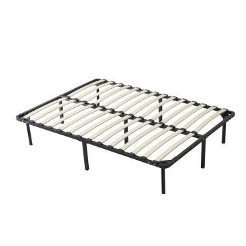 jacky - Solide et Confortable Sommier 80x200 x 29 cm Cadre a lattes 6 Pieds en Metal - Montage Rapide et Facile - ep