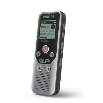 Enregistreur vocal - Philips - DVT1250 - 8 Go - Noir - Argent foncé