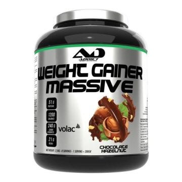 Hard gainer Addict Sport Nutrition - Weight Gainer Massive - Chocolate Hazelnut 2500g