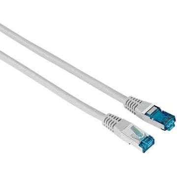 Câble réseau - HAMA - CA6 - 10 m - F/UTP - 1 Gbit/s - RJ45 gris
