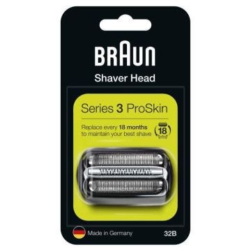 Cassette de Rechange - BRAUN - 32B - Pour rasoir électrique Series 3 - Noir