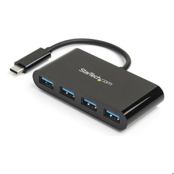Hub USB-C - STARTECH.COM - 4 Ports - Alimenté par bus - USB 3.0 - Noir