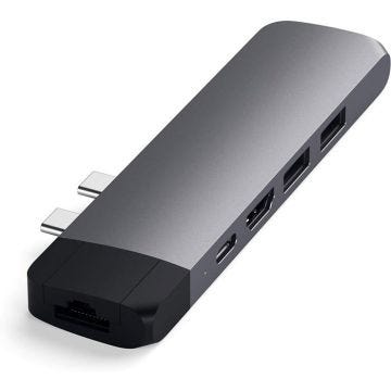 Station d'accueil USB-C Satechi Aluminum Type-C Pro Hub avec Ethernet - GigE