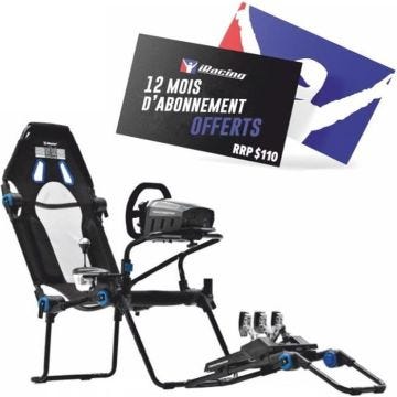 Support de simulation - Next Level Racing - Cockpit Pliable FGT Lite iRacing Noir